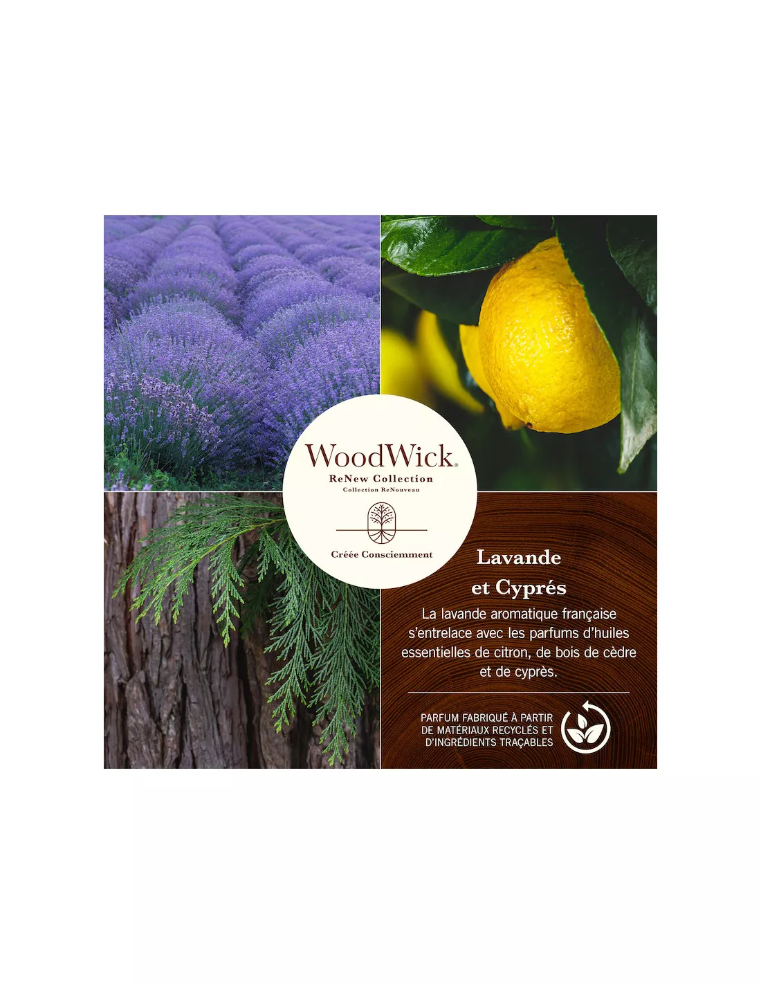 Lavande Cypres - 368 Gr WoodWick 3 Lavande Cypres - 368 Gr WoodWick – Image 3