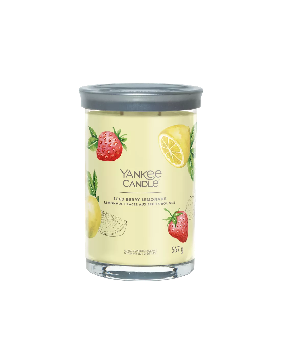 Yankee Candle Limonade Glacée Aux Fruits Rouges - Grande Colonne 2 Mèches 2 Yankee Candle Limonade Glacée Aux Fruits Rouges - Grande Colonne 2 Mèches – Image 2
