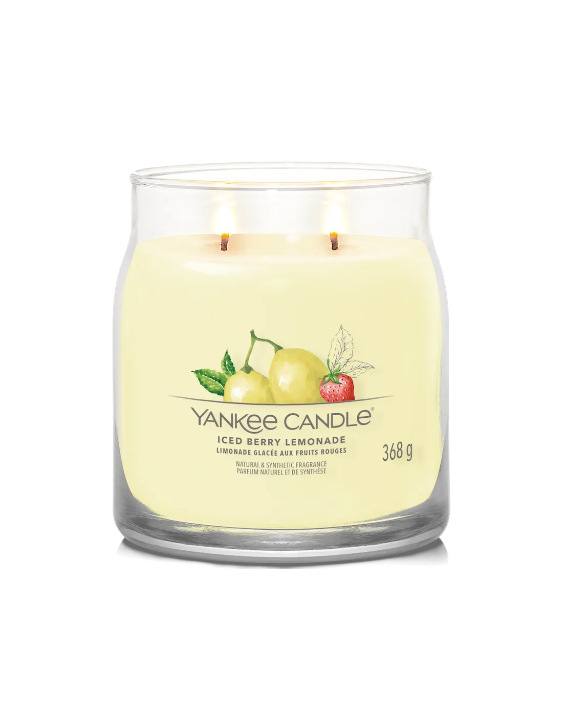 Yankee Candle Limonade Glacée Aux Fruits Rouges - Moyenne Bougie 2 Mèches 3 Yankee Candle Limonade Glacée Aux Fruits Rouges - Moyenne Bougie 2 Mèches – Image 3