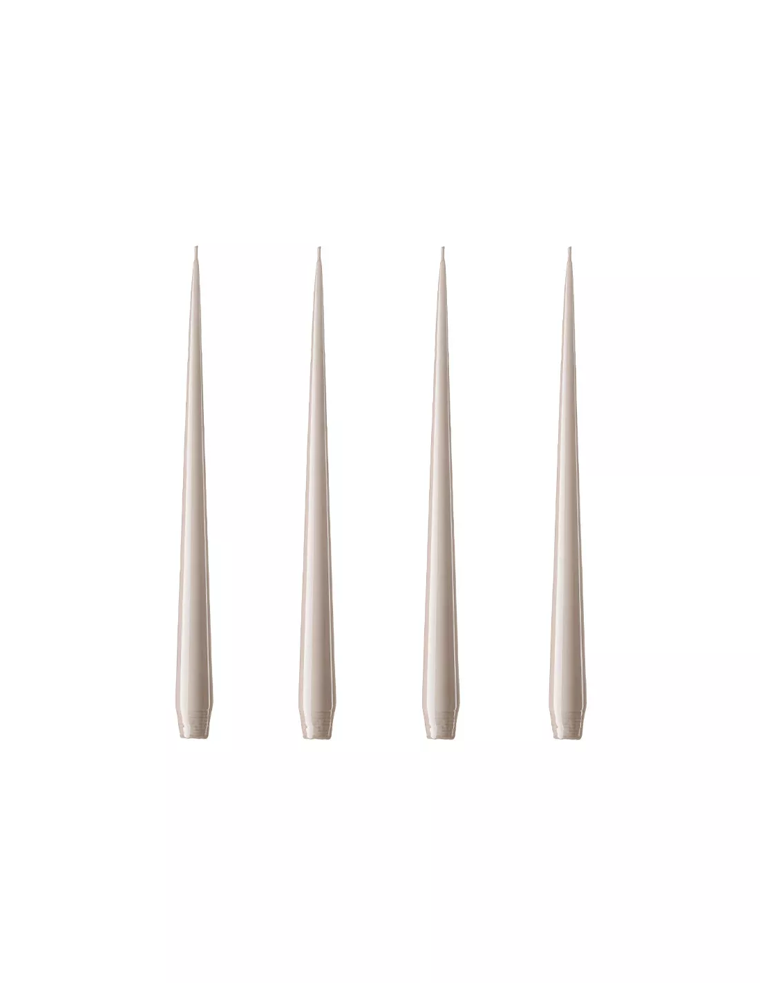 Lot 4 Cierges Gris Lin Laqués - Ester&Erik 1 Lot 4 Cierges Gris Lin Laqués - Ester&Erik