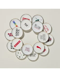 Bitossi Home Assiette Décorative "Love Is Love" 17 cm – Porcelaine Fine Design Italien -Jolie Bougies Soldes love is love assiette deco bitossi 17 cm 4