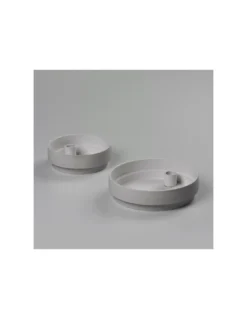 Aery Living Bougeoir Orbital Step Moyen Gris – Design Géométrique et Jardinière Intérieure -Jolie Bougies Soldes moyen bougeoir orbital step gris 3