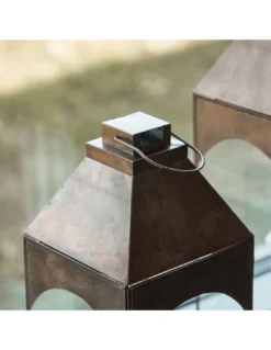 Moyenne Lanterne Arche En Laiton Antique - House Doctor -Jolie Bougies Soldes moyenne lanterne arche en laiton antique house doctor 3