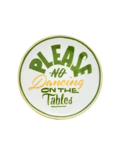 No Dancina - Plat The Club - 16,5cm Bitossi