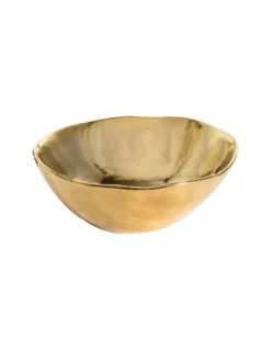 Petit Bol En Porcelaine Doré - 11,5cm