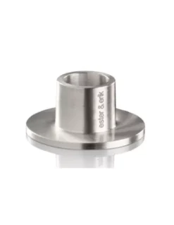 Bougeoir Ester & Erik Petit Argent Mat – Support Minimaliste pour Cierges