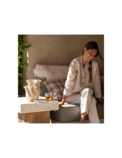 Andrea House Petit Vase Flor – Vase Décoratif Design Moderne 16x19cm -Jolie Bougies Soldes petit vase flor andrea house 2