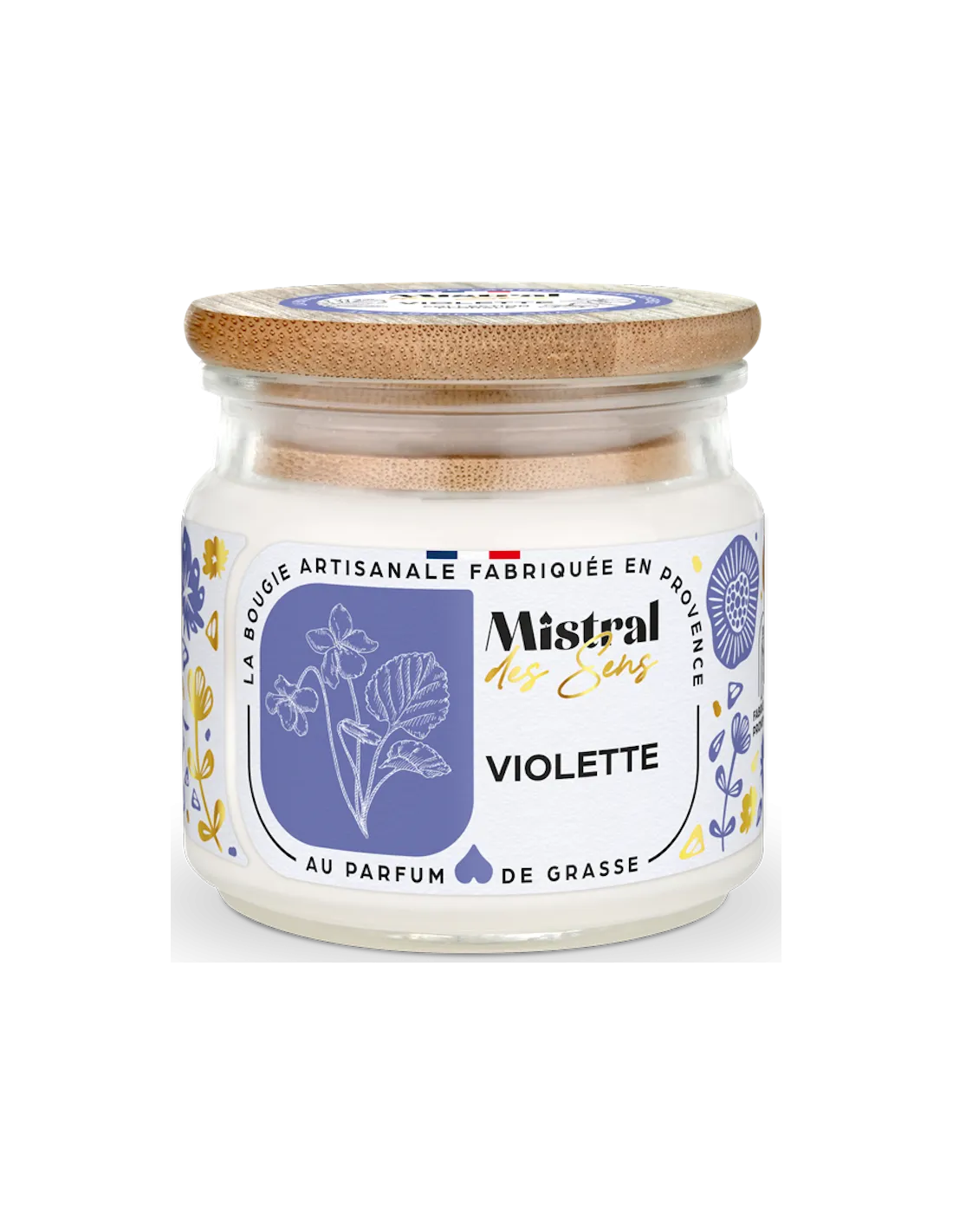 Petite Bougie Violette - Mistral Des Sens 1 Petite Bougie Violette - Mistral Des Sens