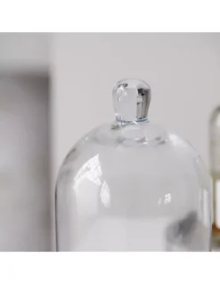 Meraki Petite Cloche en Verre avec Bouton 20cm – Décoration Minimaliste & Accessoire Bougie -Jolie Bougies Soldes petite cloche en verre avec bouton 2