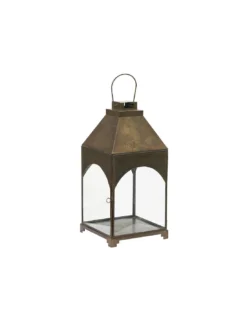 Petite Lanterne Arche En Laiton Antique - House Doctor