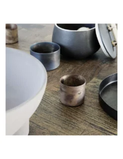 House Doctor Antique Copper Tealight Holder – Industrial Metal Photophore H5cm -Jolie Bougies Soldes photophore antique copper 2