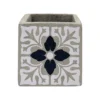 Serax White & Black Mosaic Cement Tealight Holder – Marie Michielssen Collection Photophore