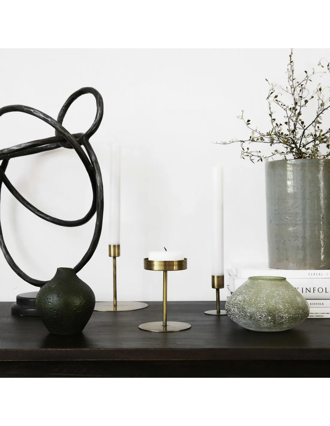 House Doctor Porte Cierge Laiton Anit 12 Cm 4 House Doctor Porte Cierge Laiton Anit 12 Cm – Image 4