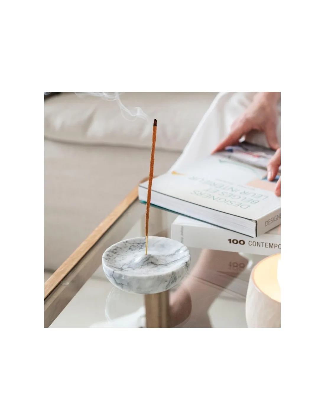 Porte-encens En Marbre - Andrea House 2 Porte-encens En Marbre - Andrea House – Image 2