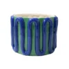 Pot en Céramique Bleu et Vert Estefanía - Vase Artisanal Amor Del Color par Que Rico