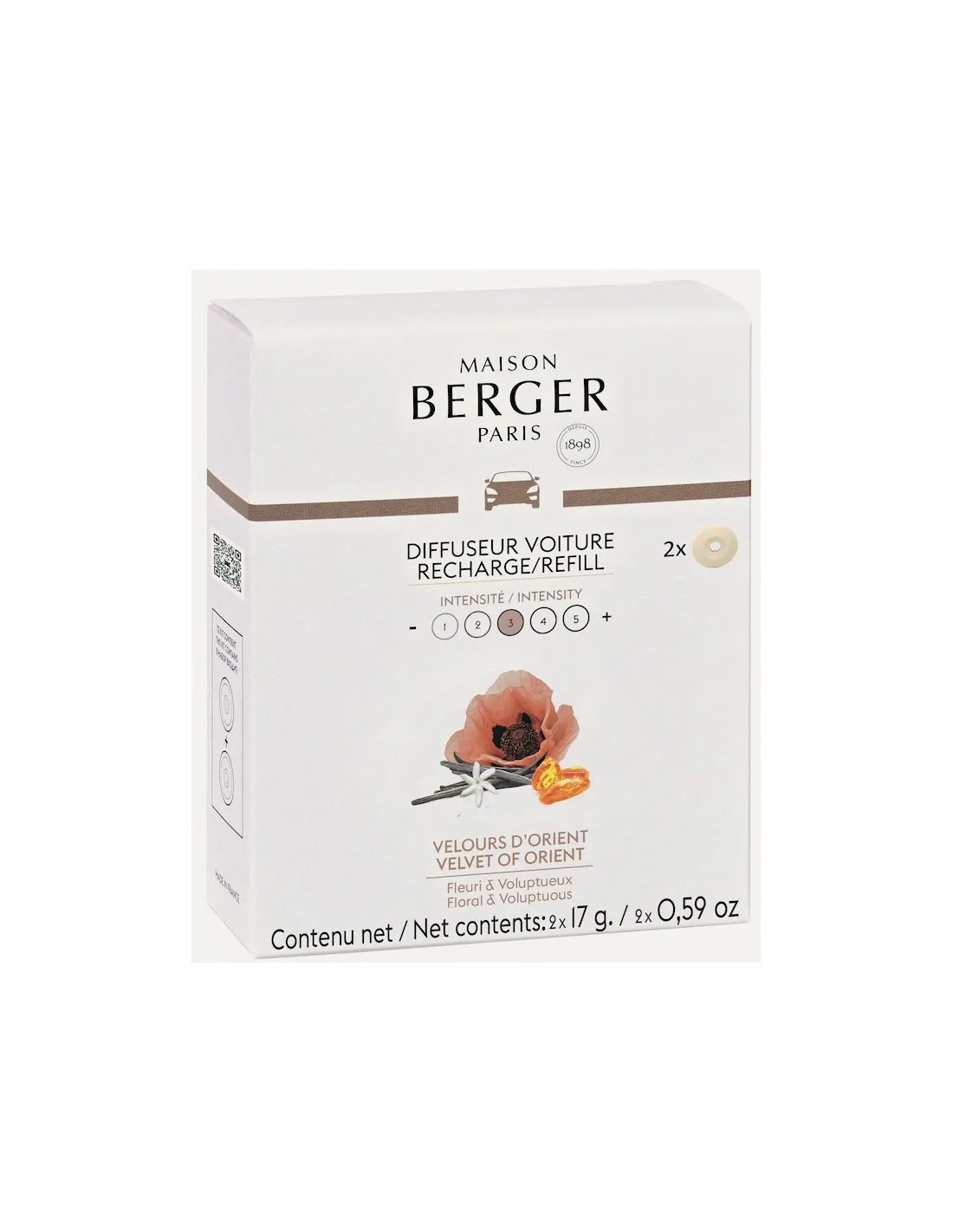 Recharge Diffuseur Voiture - Velours D'orient 1 Recharge Diffuseur Voiture - Velours D'orient