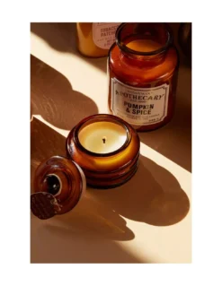 Ripple Glass Candle – Tabac Patchouli -Jolie Bougies Soldes ripple glass candle tabac patchouli 3