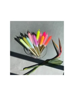 Set De 3 Cierges Dip Dye Bling Bling - Hera -Jolie Bougies Soldes set de 3 cierges dip dye bling bling hera 3