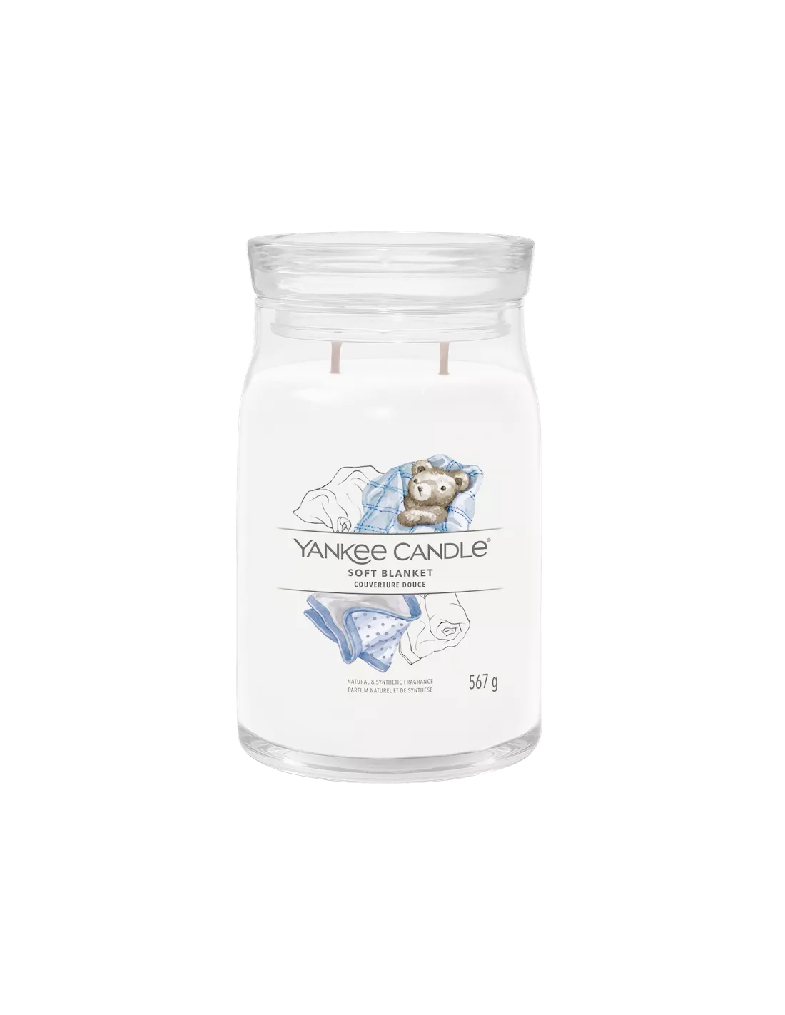 Yankee Candle Soft Blanket - Grande Bougie 2 Mèches 1 Yankee Candle Soft Blanket - Grande Bougie 2 Mèches