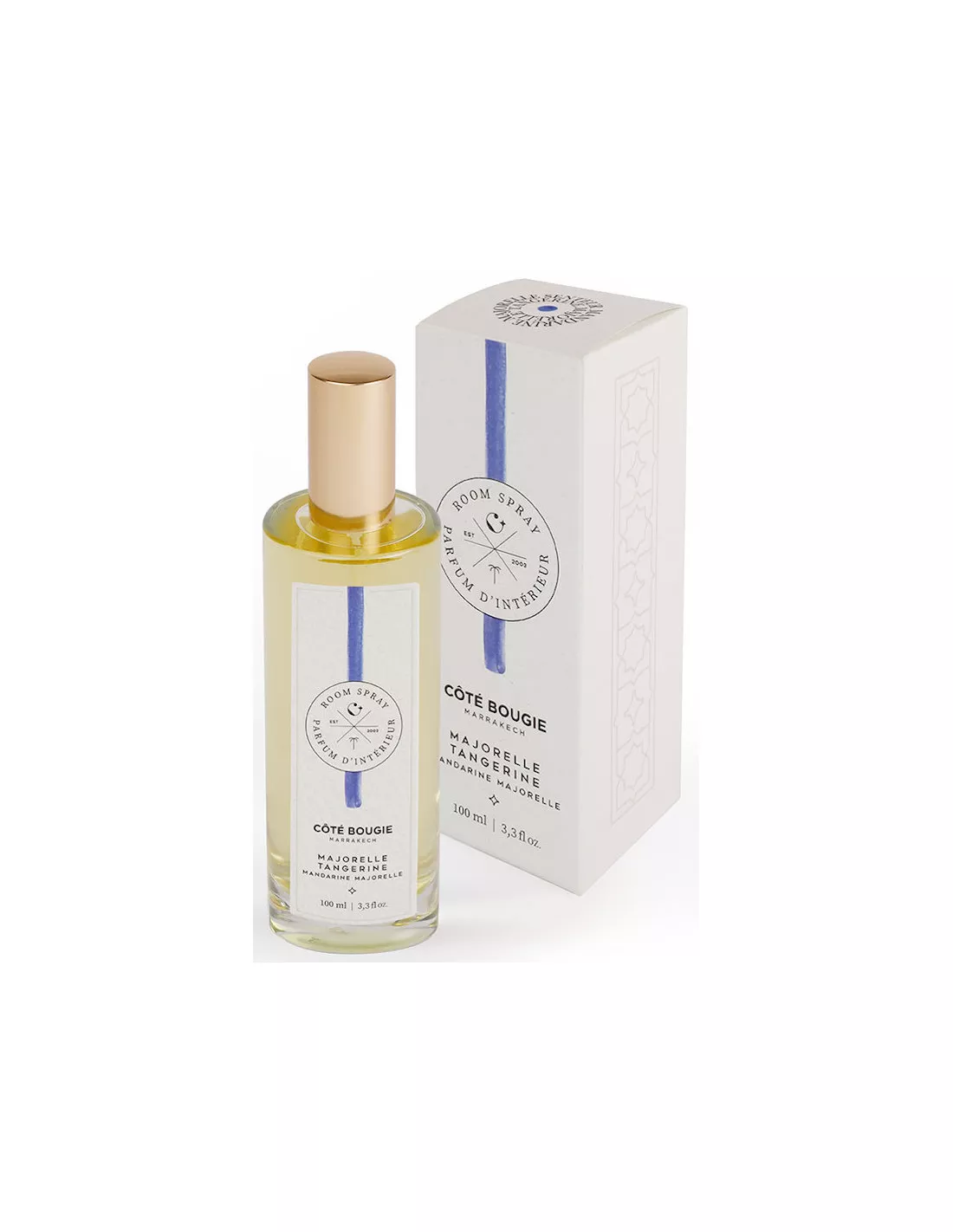 Spray D'ambiance Mandarine Majorelle - Côté Bougie 1 Spray D'ambiance Mandarine Majorelle - Côté Bougie