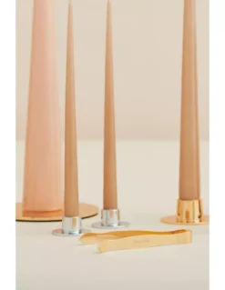 Support Bougie Pilier Argent - Ester & Erik -Jolie Bougies Soldes support bougie pilier argent ester erik 2