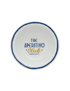 Petit Bol The Club 14cm – Céramique Blanc et Bleu par The Aperitivo Club