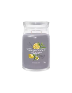 Yankee Candle Thé Noir Et Citron - Grande Bougie 2 Mèches