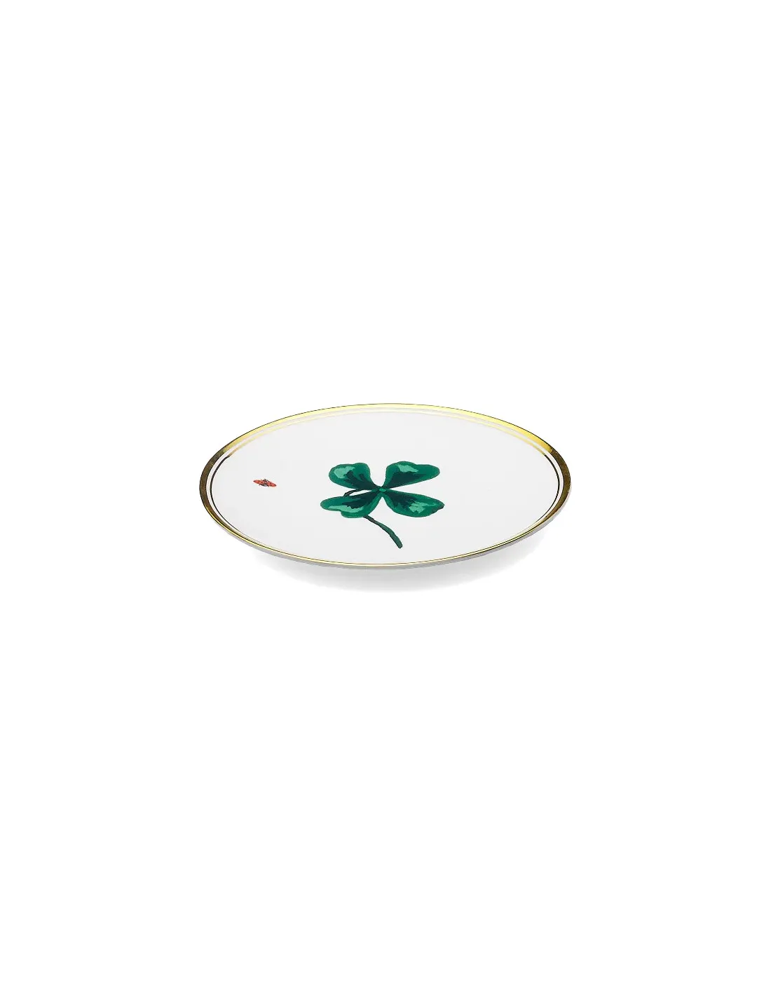 Trèfles - Assiette Déco Bitossi 17 Cm 3 Trèfles - Assiette Déco Bitossi 17 Cm – Image 3