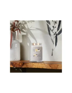 Yankee Candle Vanille Fumée Et Cachemire - Grande Bougie 2 Mèches -Jolie Bougies Soldes vanille fumee et cachemire grande bougie 2 meches 2