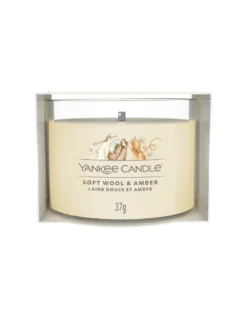 Yankee Candle Votive En Verre - Laine Douce Et Ambre