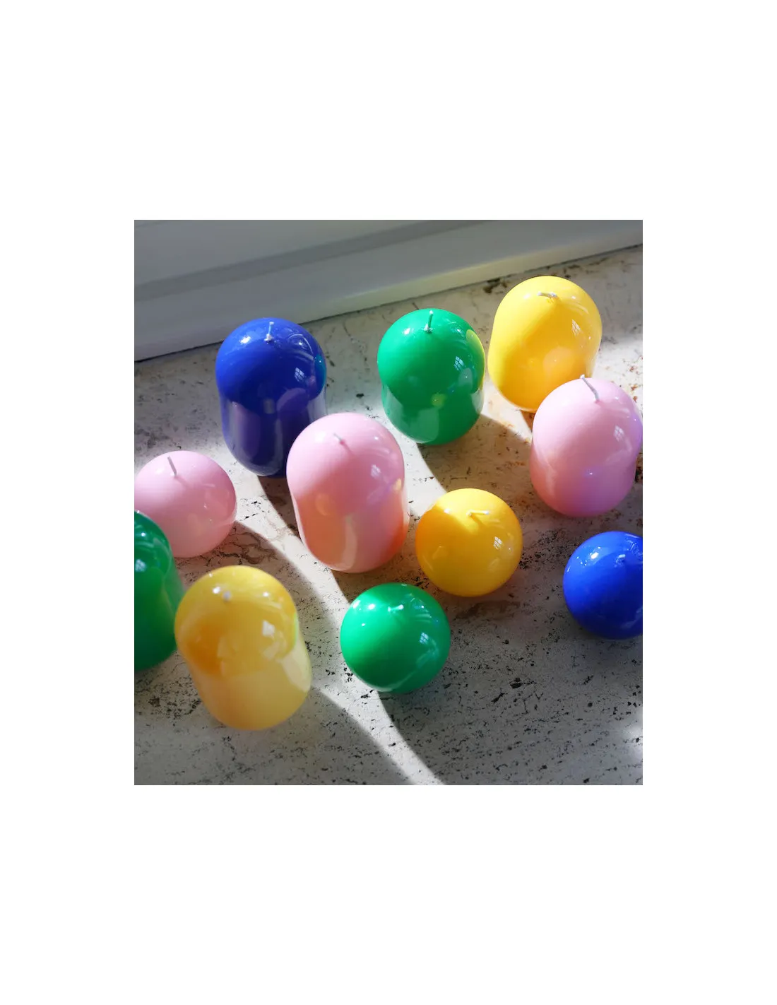 Jolie Bougies Soldes -Jolie Bougies Soldes petite bougie blob verte 1